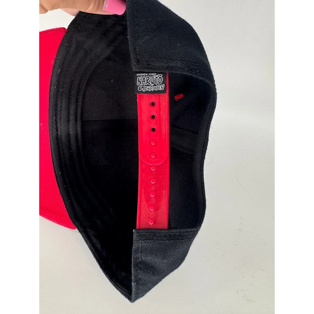 Ripple Junction Snapback Hat Mens  Black Red Naruto Akatsuki Cloud Logo